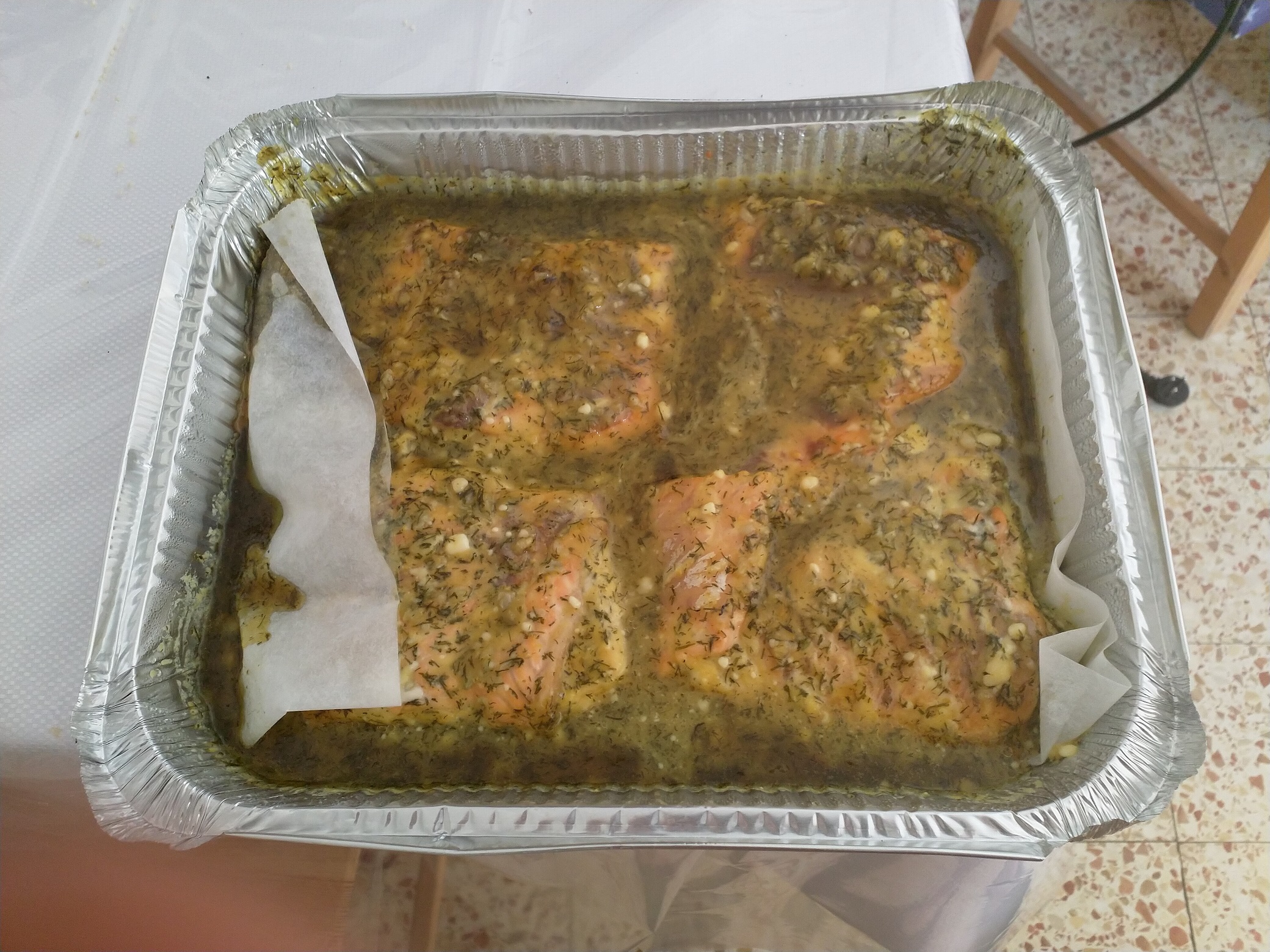 סלמון בחרדל ודבש